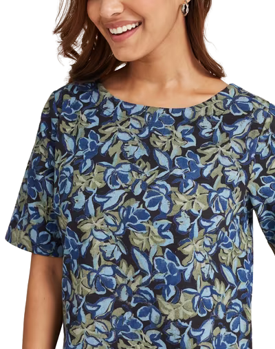 Vestido azul índigo natural. Comfort Fit. Nuevo