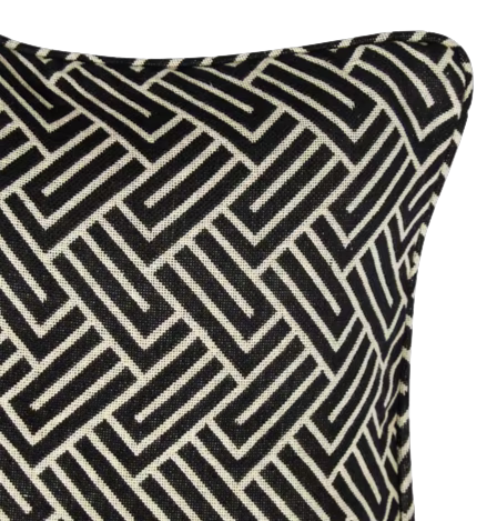 Funda de cojín tejida en telar. Africa negra 40x40