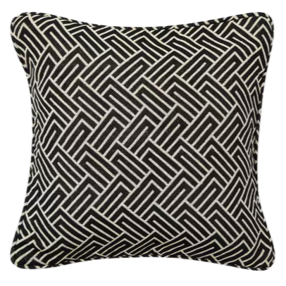 Funda de cojín tejida en telar. Africa negra 40x40