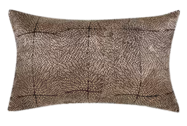 Funda de cojín estampada. Omya Bagru rojo y negro 30x50