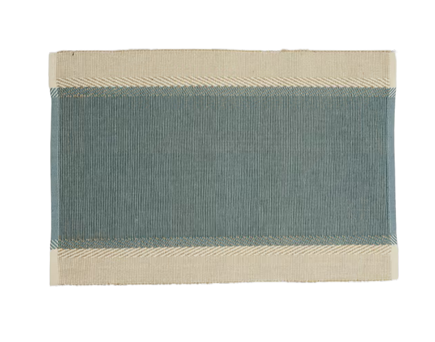 Mantel individual tejido en algodón. Zeeya azul (set 6)