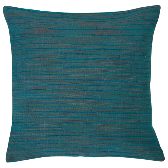 Funda de cojín tejida en telar. Haiba Azul 40x40