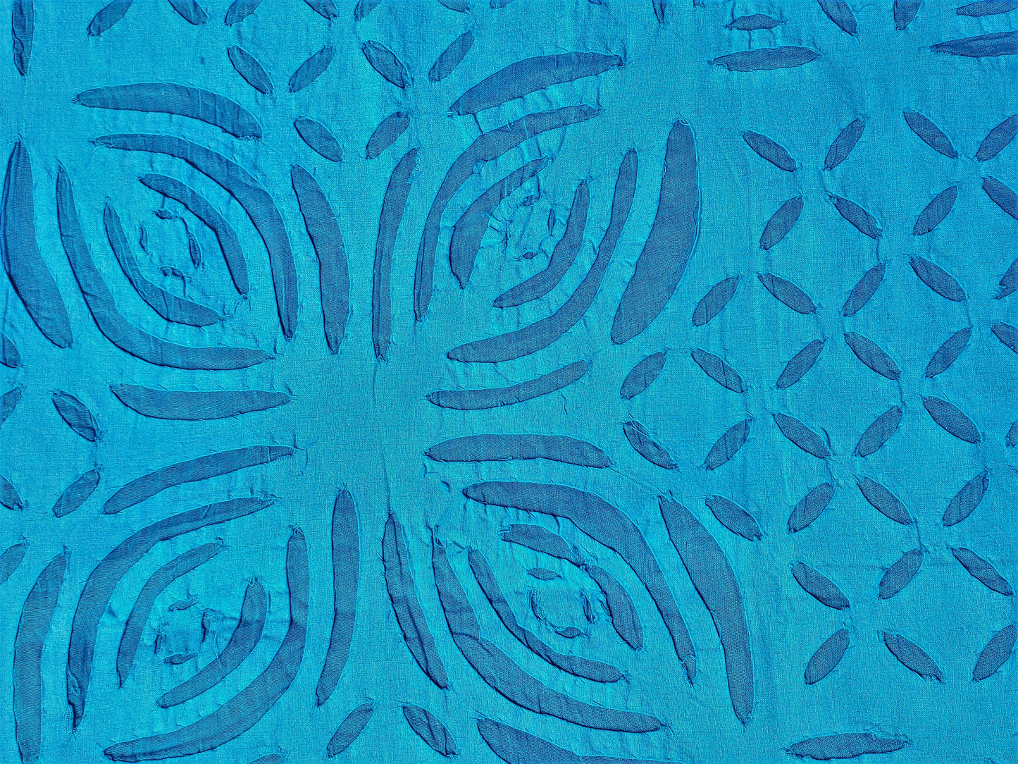 Mantel calado RECTANGULAR azul turquesa