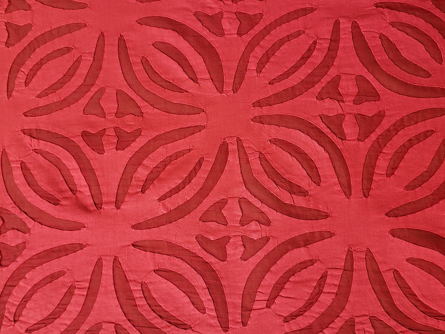 Mantel calado RECTANGULAR rojo